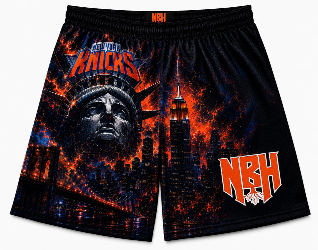 NBH x NYC “INFERNO” Mesh Shorts
