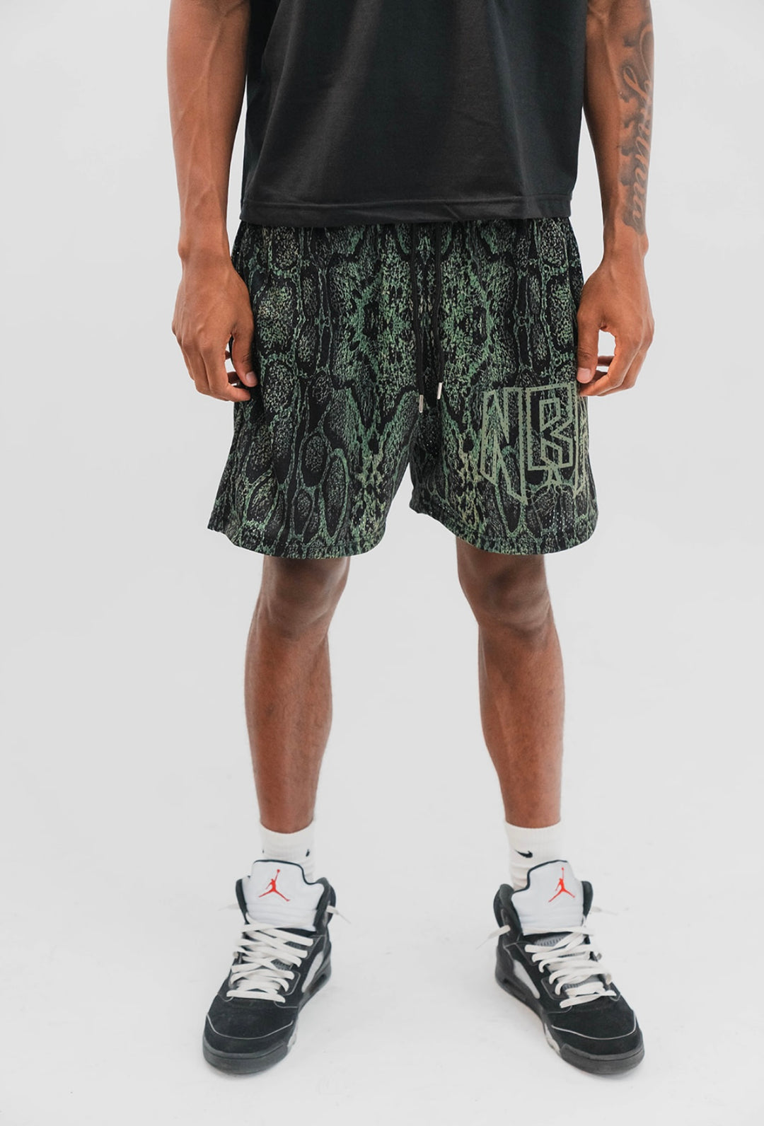 NBH SNAKE SKIN Mesh Shorts